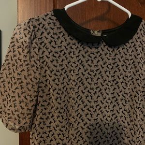 Cotton Candy Brown and Black Horse Dress